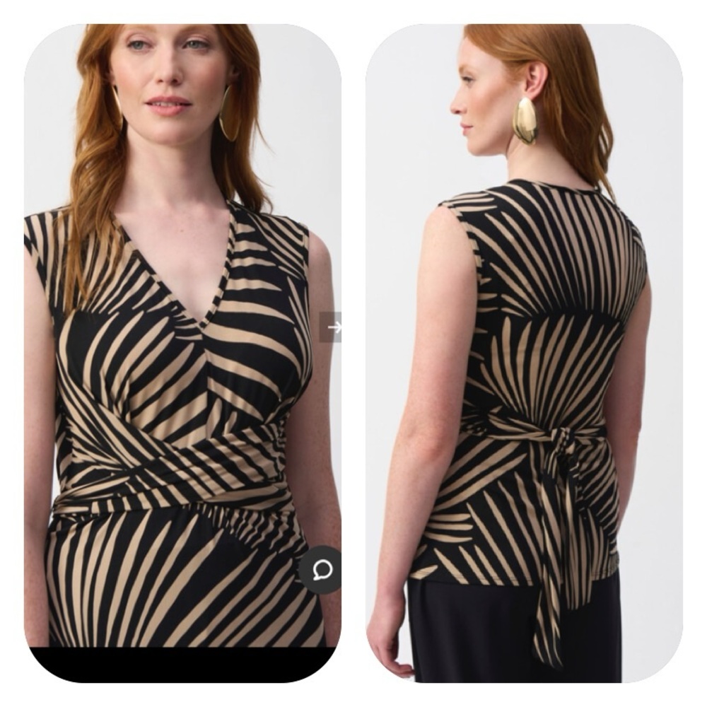 Joseph Ribkoff Geometric Pullover Top - Picture 2 of 10